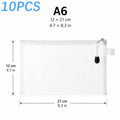 10PCS Storage Bag Miscellaneous Organizer A4 A5 A6 Mesh Zipper Pouch Waterproof Children Zipper Transparent Finishing Storage