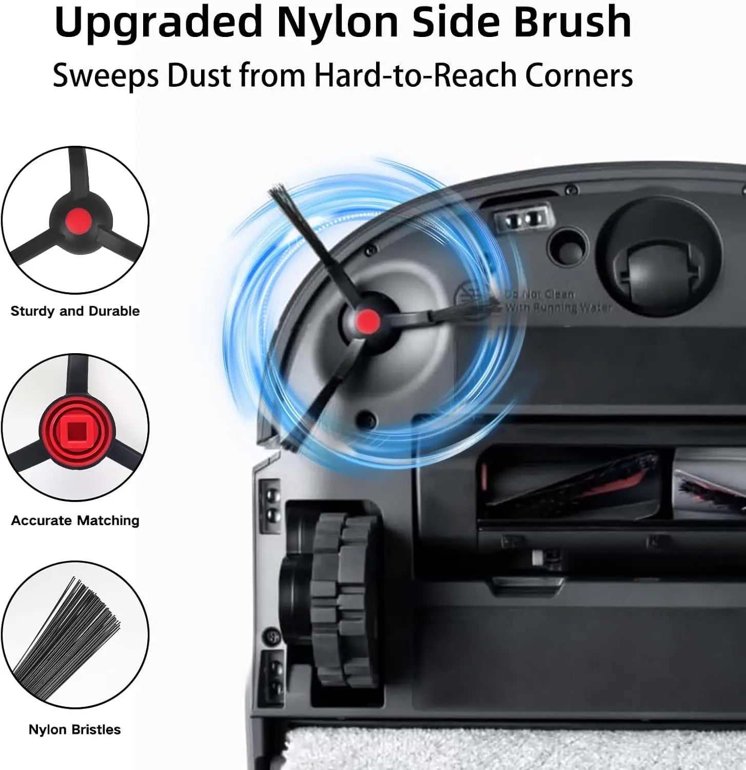 Replacement Parts for Eufy C28 Omni / Eufy C28 Robot Vacuum Cleaner Accessories Main Side Brush HEPA Filter Dust Bag Mop Rollers