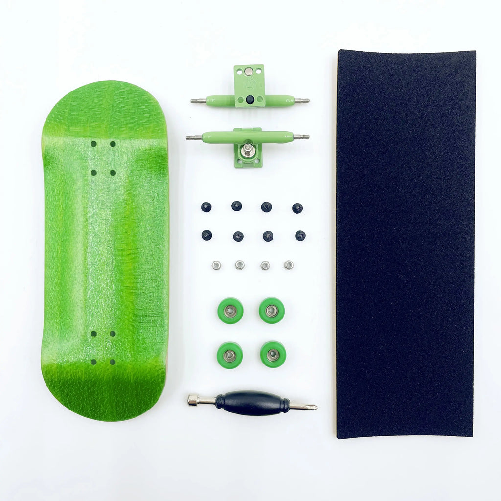 34mm Complete Fingerboard Handmade Deck Single Axle Truck CNC Bearing Wheels
