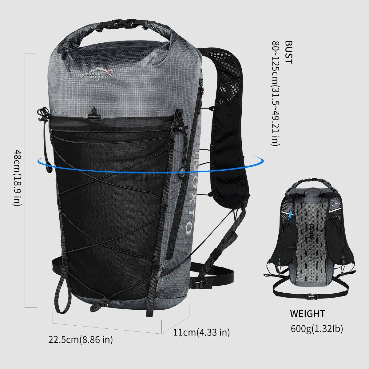 Hiking Backpack for Men and Women, Waterproof Camping Backpack , Lightweight Outdoor Sport Travel Daypack Rucksack for Climbing