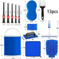 Car Brush 5/13-piece Car Wash Detail Brush Car Beauty Cleaning Brush Small Brush Car Slit Brush Multi-purpose Car Wash Tool