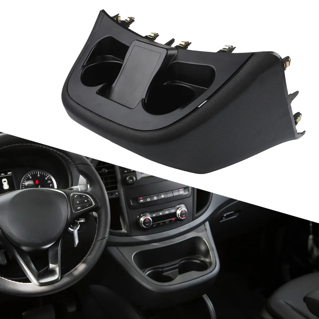 Car Central Control Water Cup Holder Panel Storage Box A44768008319051 For Mercedes Vito For Metris W447 2016-2023 Interior Part