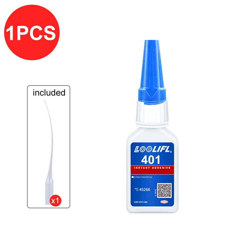 Super Glue for Plastic, Cyanoacrylate Based Adhesive for PLA, Acrylic, Metal,DIY, with Anti-Clog Cap, Waterproof, Heat-Resistant