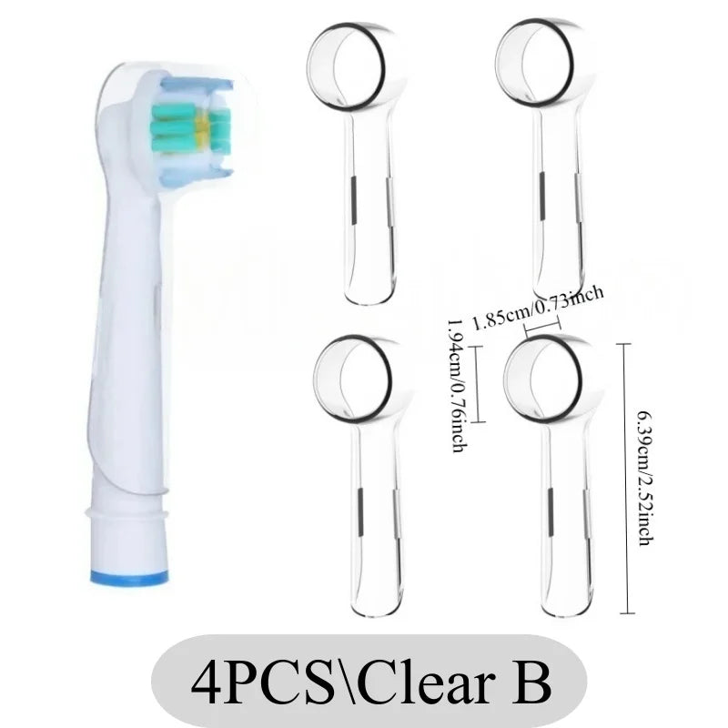 S 2-8Pcs Colors Toothbrush Dustproof Covers Caps Compatible with Braun Oral B & iO Series Electric Toothbrush Head Protector