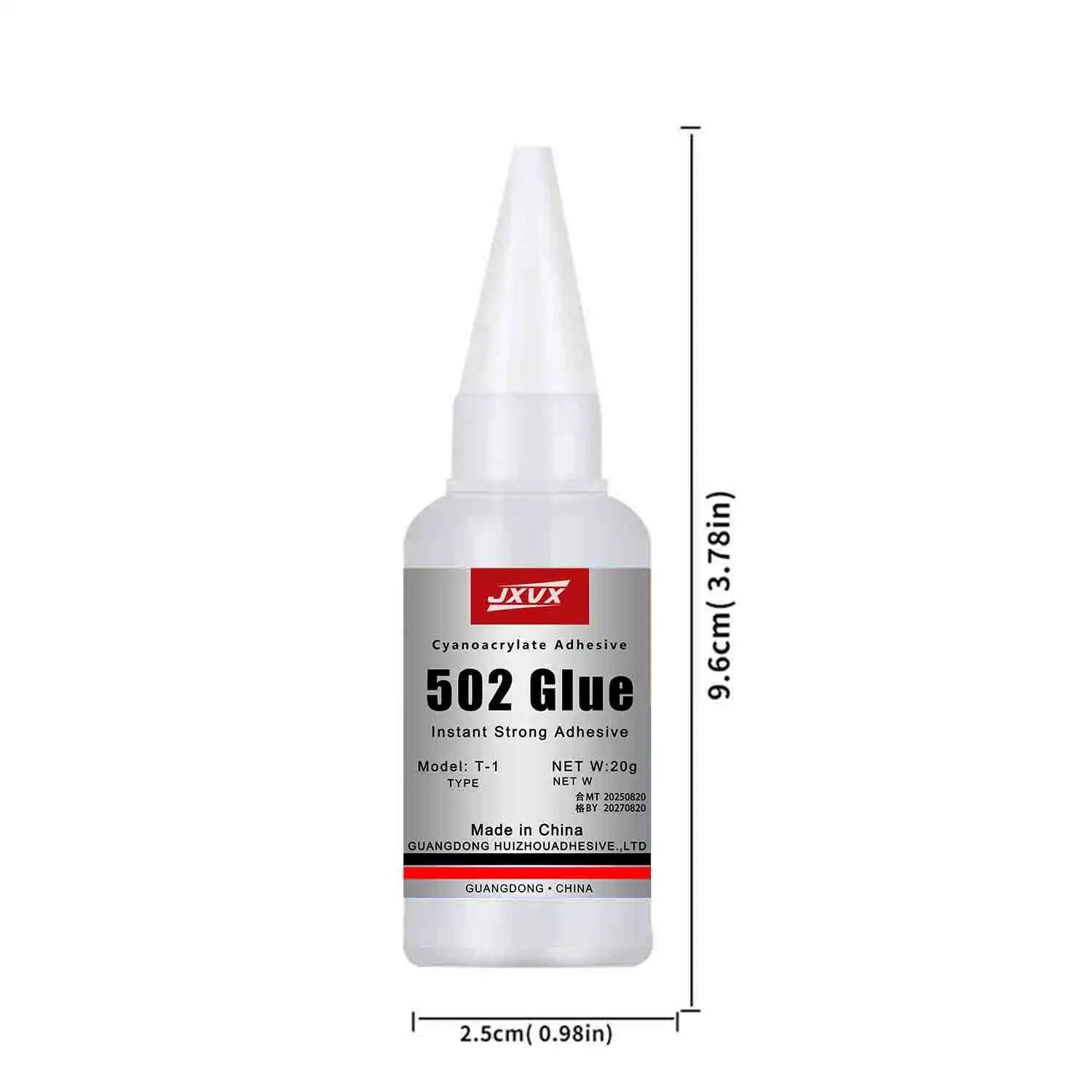 20g (0.7oz),502 Super Glue Instant Quick-drying Cyanoacrylate Adhesive Leather Rubber Wood Metal Strong Bond Liquid Glue Tool,Stationery Store Gel 502 Instant Strong Glue,With precision distributor,1-5pcs.