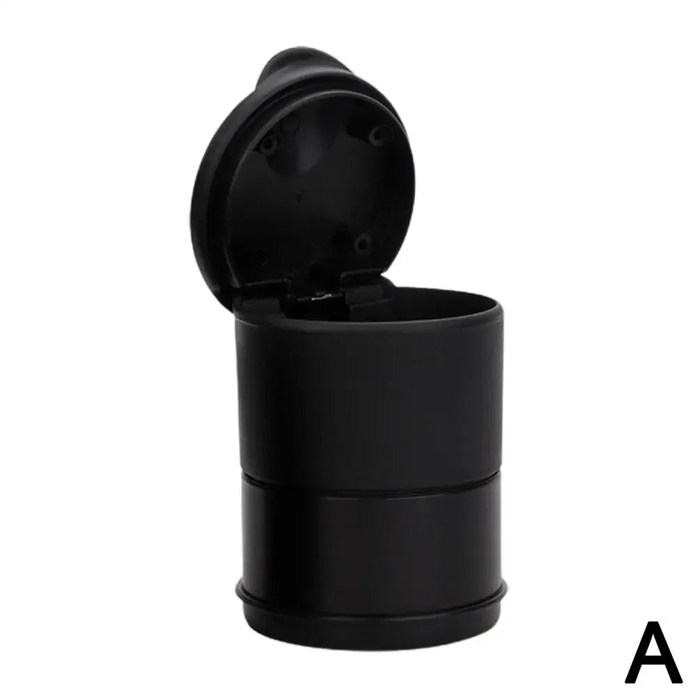 Car Ashtray With LED Light Portable Auto Ashtray Cigarette Ash Holders Flame Decor Smoke Accessories Retardant Car Cup Inte O3Z3