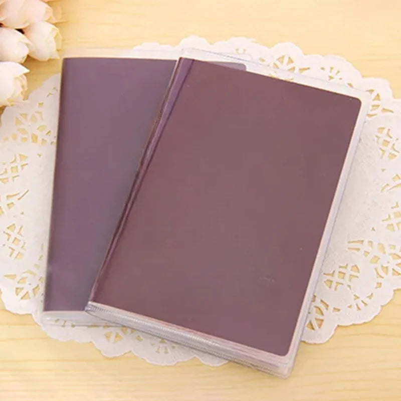 1PC Passport Protective Cover Transparent Frosted, PVC Material Waterproof Document Case
