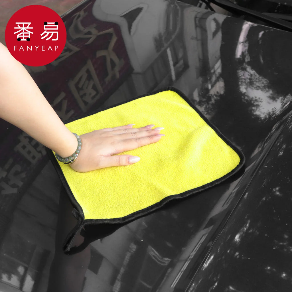 Car wash towel A1-Car absorbent interior glass car towel does not shed hair Double-sided rag in the car