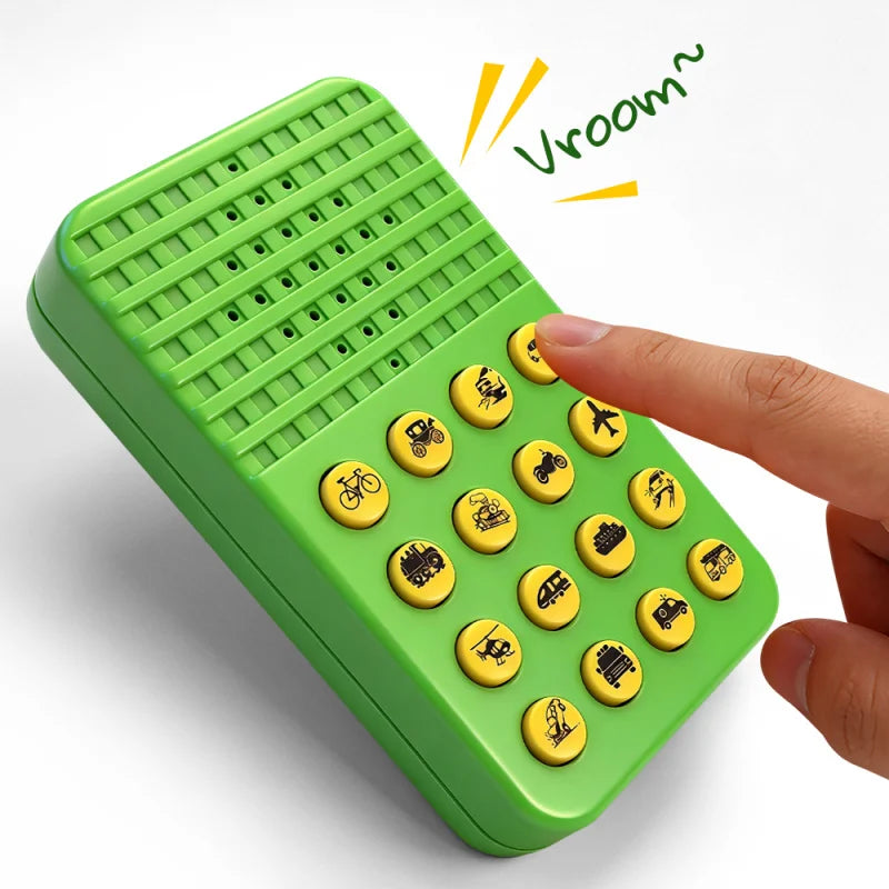 Four funny sound effect machines that produce various amusing sounds, perfect for parties and as fun gifts for children.