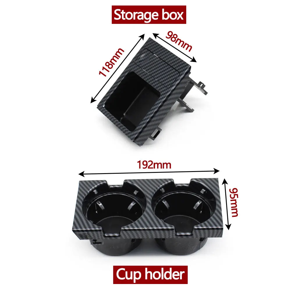 Car Front Center Console Drink Water Cup Holder And Storage Box Coin For BMW 3 Series E46 1998-2006 323i 318i 320i 51168217953