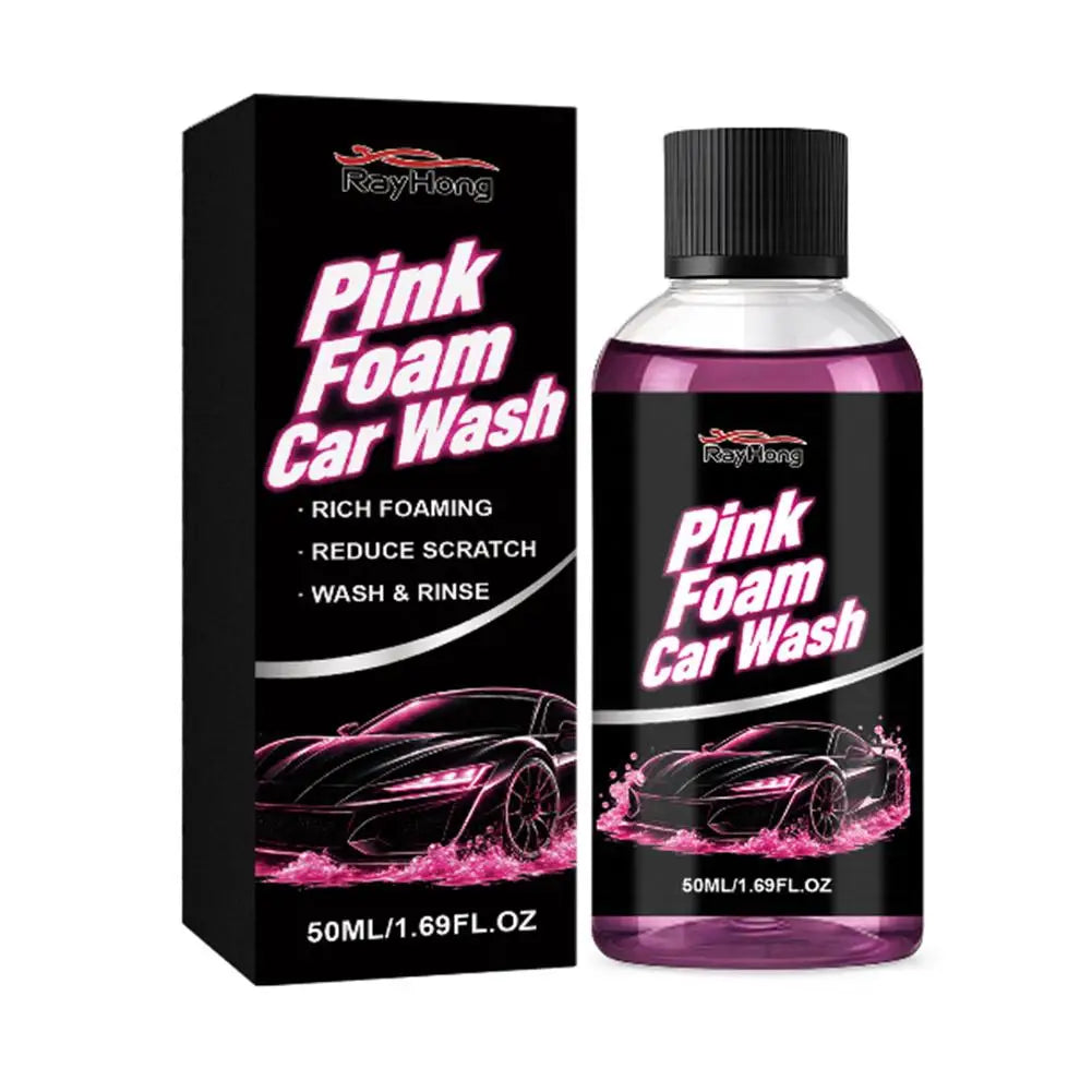  Pink Magic Foam Car Wash Shampoo Foaming Extreme Car Clean High Concentration High Foam Car Wash Liquid Pre-washed Off Wash
