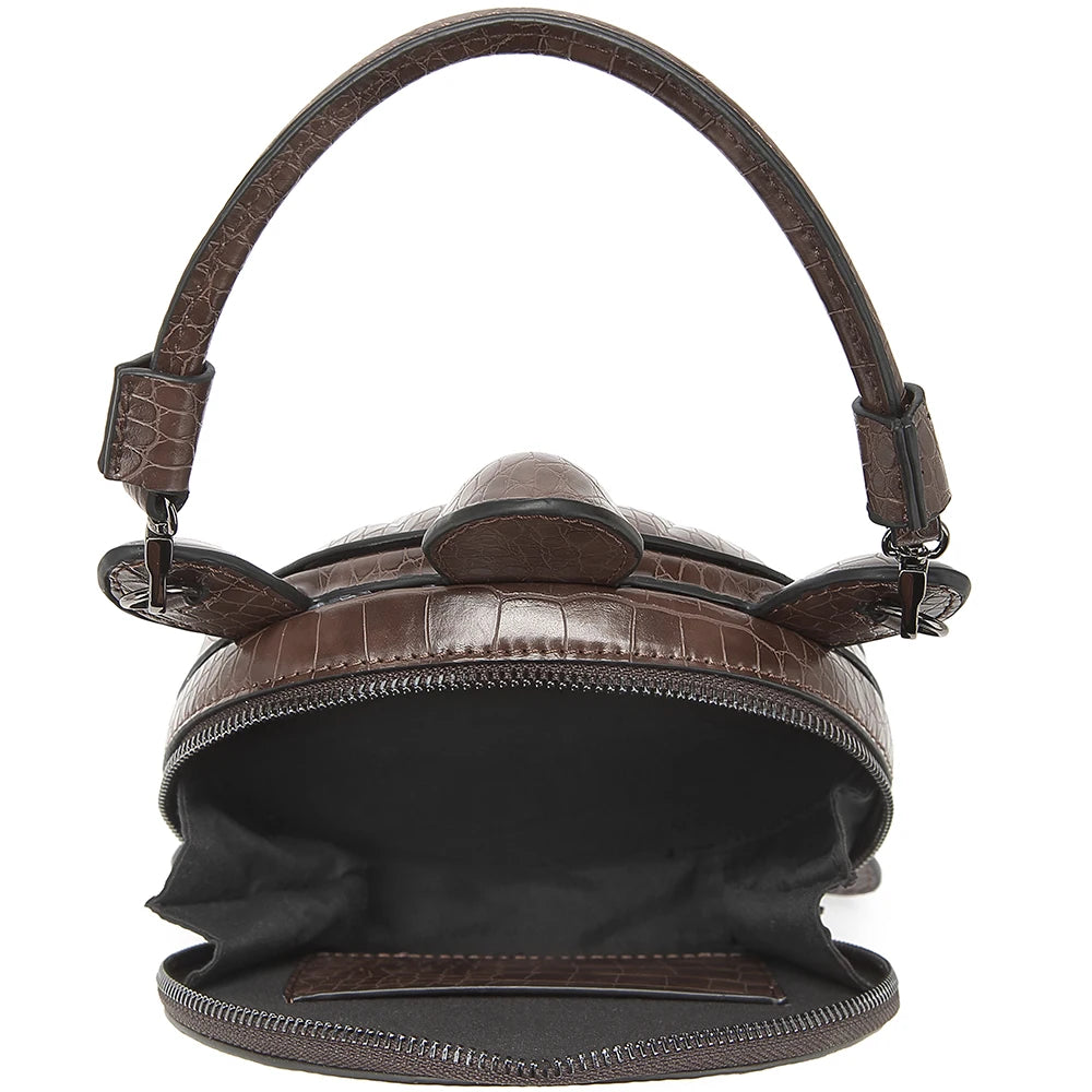 2026 New Creative and Personalized Turtle Shaped Handbag, 3D Stereoscopic Funny Alien Bag, Retro Portable Wallet