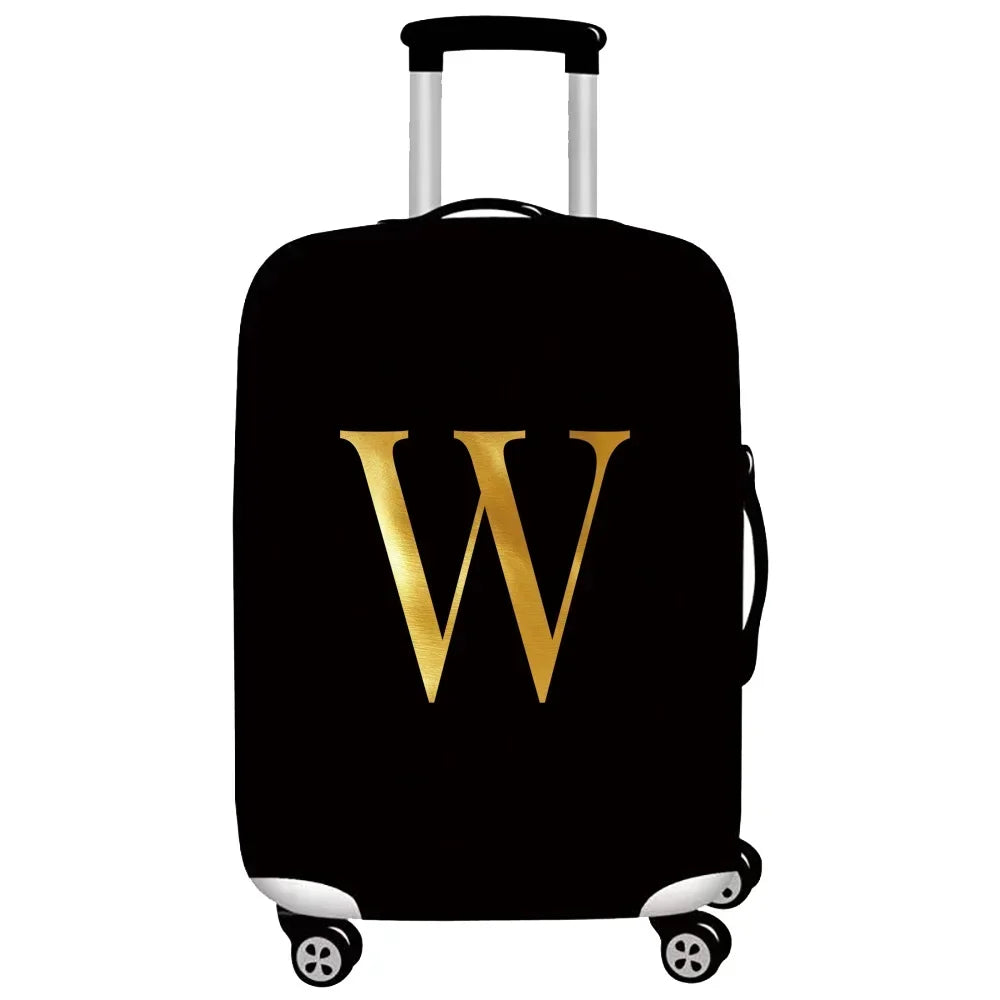 Luggage Protective Cover Thick Elastic Luggage Protective Covers Dust Cover Anti-Scratch Protective Suitcase Cover Letter Series