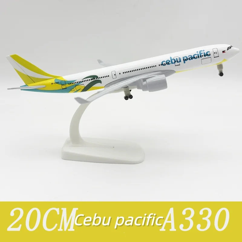 20cm Scale Airplanes Cebu Pacific Airlines A330 Model Planes Metal With Stand & Wheels Souvenir Plane Toy Aviation Enthusiasts G