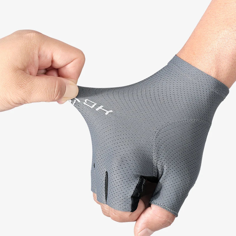 Spring Summer Cycling Gloves for Women Men Breathable Mesh Gym Fingerless Sun Protection Non-slip Quick Dry Hike Fitness Gloves