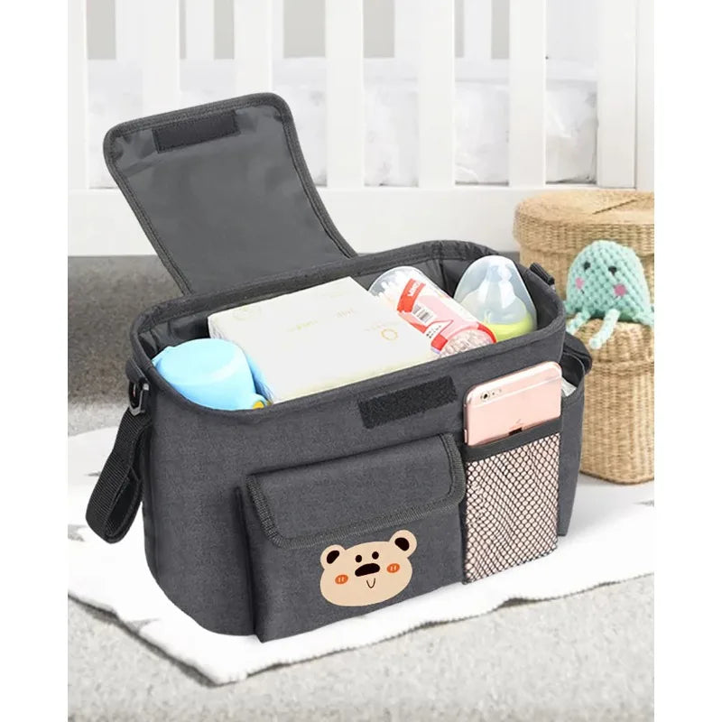 Baby Portable Pushchair Hanging Bag Travel Good Partner Large Capacity Reasonable Storage Belt Can Be Worn Or Hung