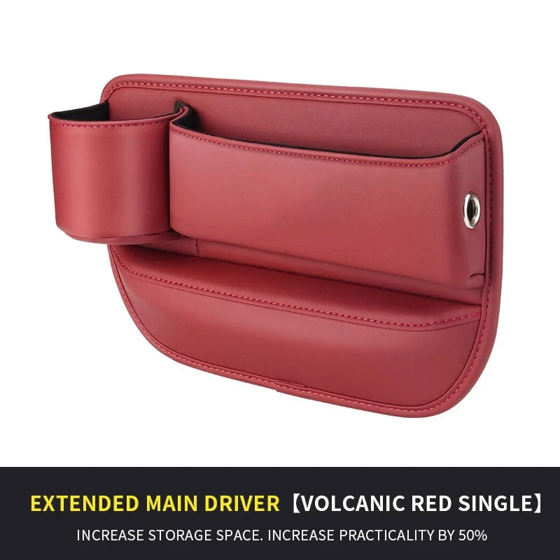 Car Seat Gap Storage Box Multifunction Car Interior Crevice Organizer Auto Seat Central Control Storage Bag With Cup Holder