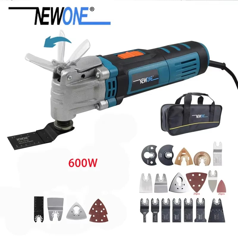 120V/230V 600W Quick Release/Change Oscillating Tool Multifunctional Electric Trimmer Saw DIY Home Improvement Tool Renovator