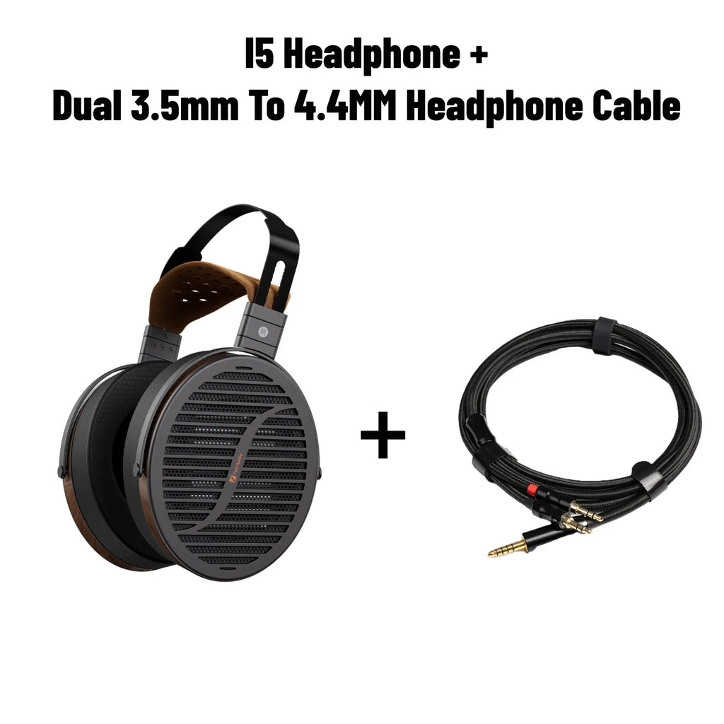 Fosi Audio i5 Open-Back Planar Magnetic Headphones with 97mm Diaphragm Professional Hifi Monitor Wired Headset For Studio