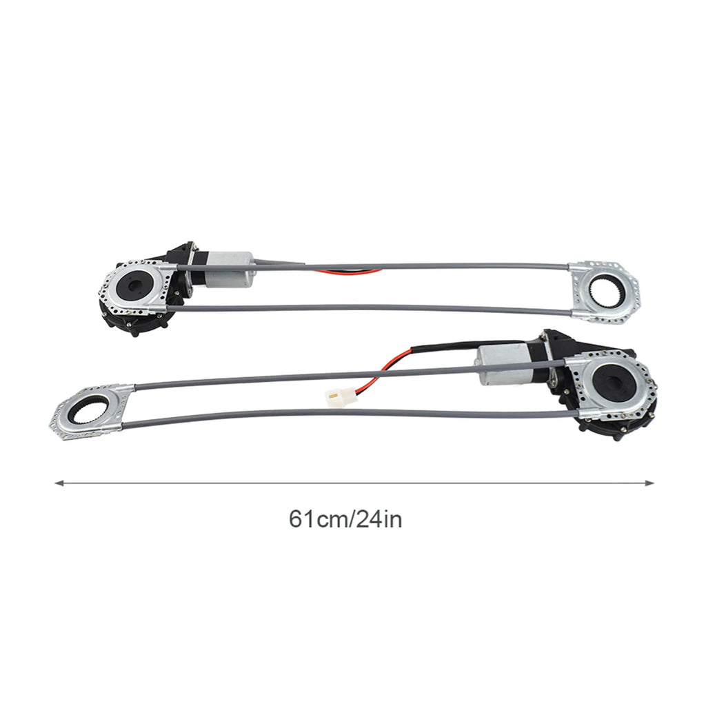 12V Universal Electric Power Window Lift Regulator Conversion Kit for 2 Door Pickup SUV Truck Van Car