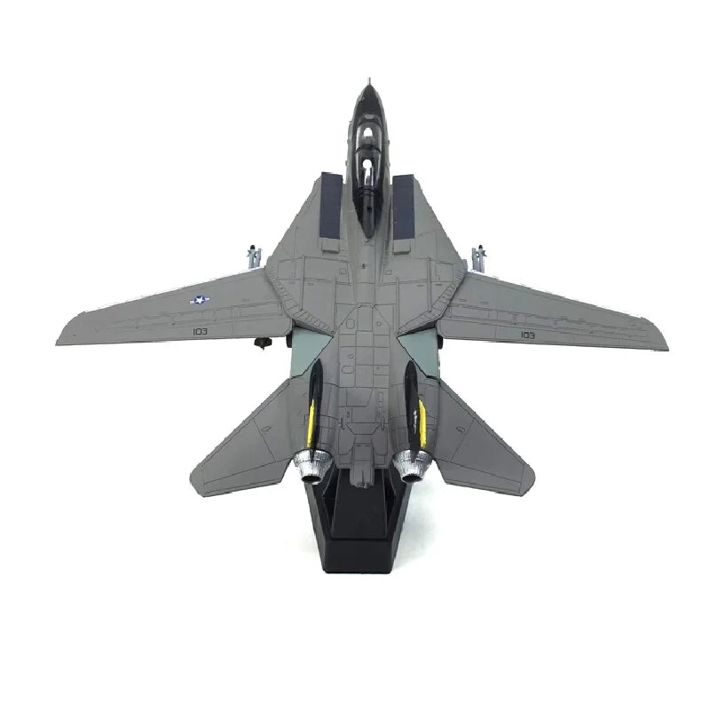 1:100 Diecast Model Toy F-14 Super Flanker Jet Fighter Aircraft Alloy Fighter Model Collectible Model Airplane Toy Festival Gift