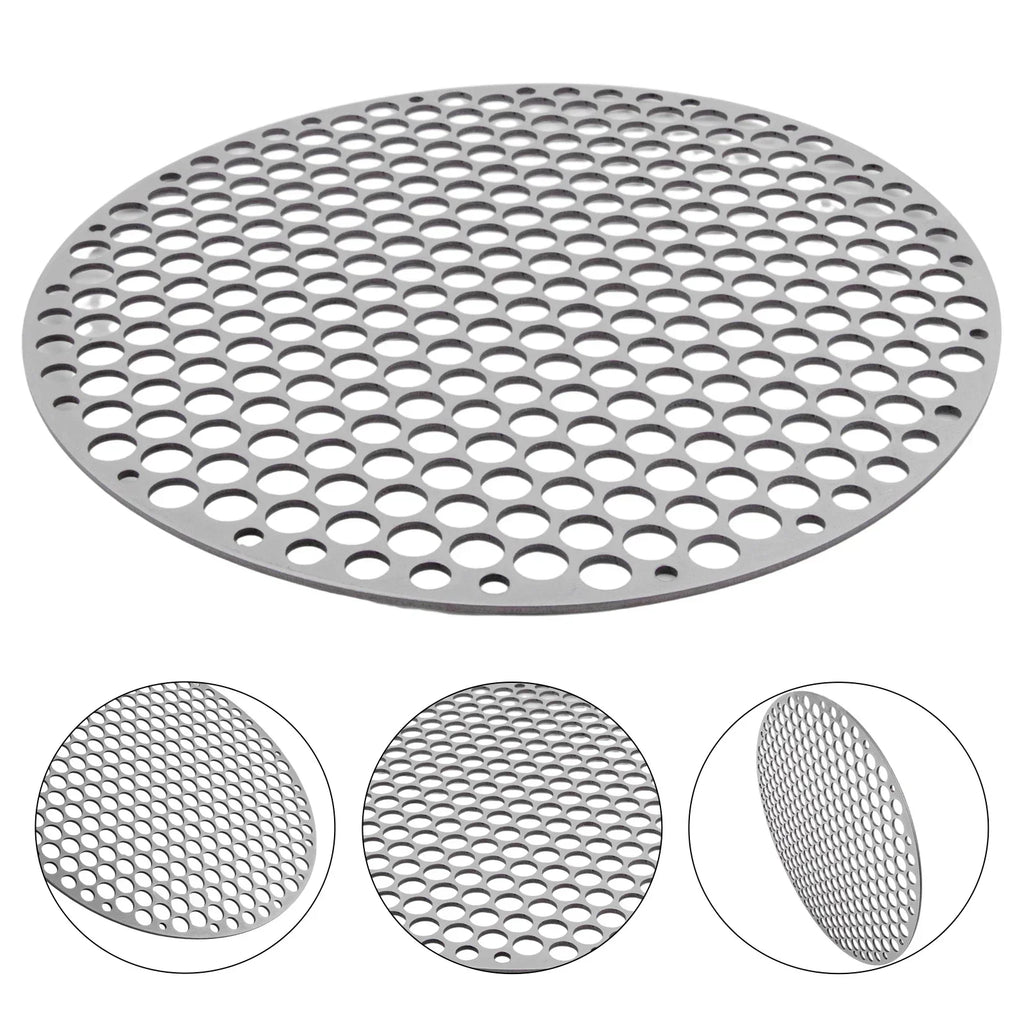 Stainless Steel Barbecue Net Round Metal BBQ Mesh Grate Grid Camping Picnic Food Rack BBQ Grill Kitchen Tool Accessories 18-30cm