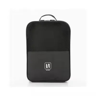 Breathable Mesh Waterproof Travel Shoe Storage Bag with Trolley Sleeve Portable Organizer Pouch for Sneakers Visible Design
