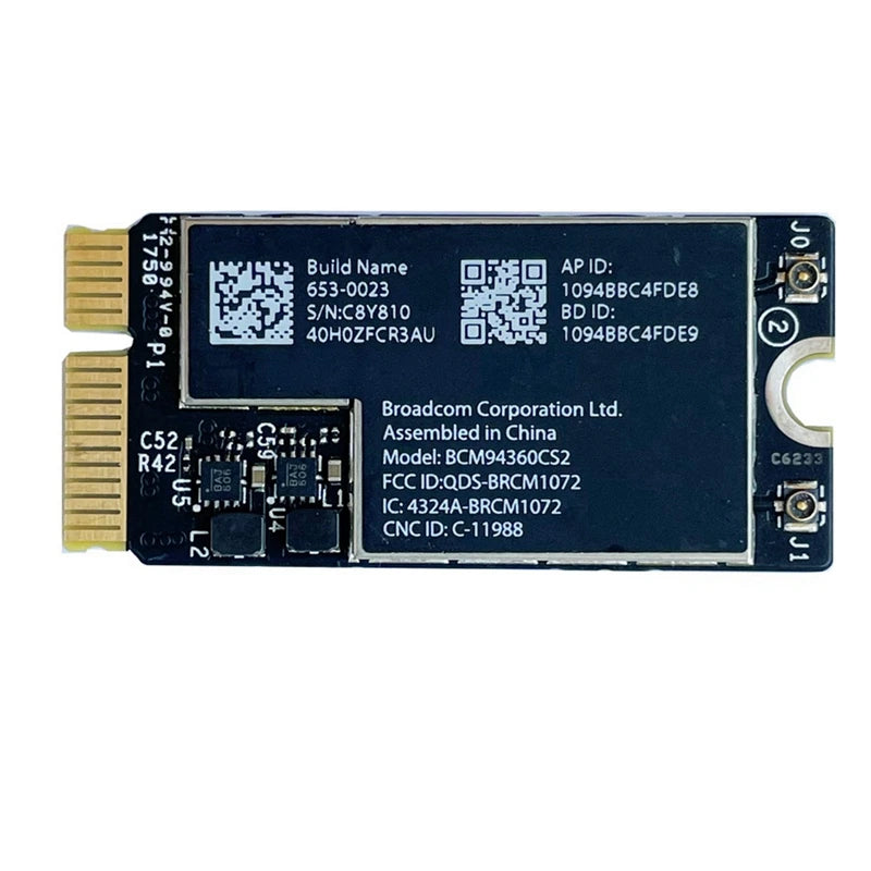 BCM94360CS2 Dual Band Wifi Card + NGFF M.2 Key A/E Adapter Card WIFI BT 4.0 802.11Ac Card for 11Inch A1465 13Inch A1466-A73M