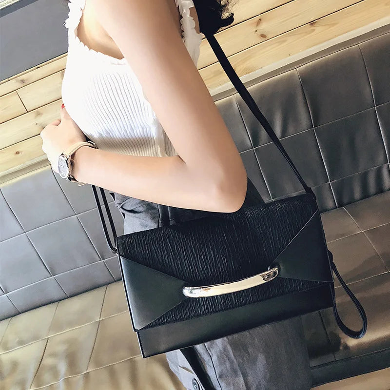 Fashion Women's Designer Handbags High Quality PU Leather Envelope Bag Female Trend Shoulder Crossbody Bags Daily Clutch Bolsas