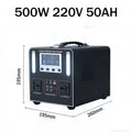 600W Portable Power Station 220V LiFePO4 High Power 555Wh 55Ah Solar Outdoor Mobile Power Supply Home Emergency Energy Storage
