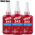 243 Threadlocker Medium Strength -Thread Locking Agent Sealant 50ml Anaerobic Glues Anti Loose Screw Glues Fastening Quickly Cured Threadlocker Adhesive for Screw.