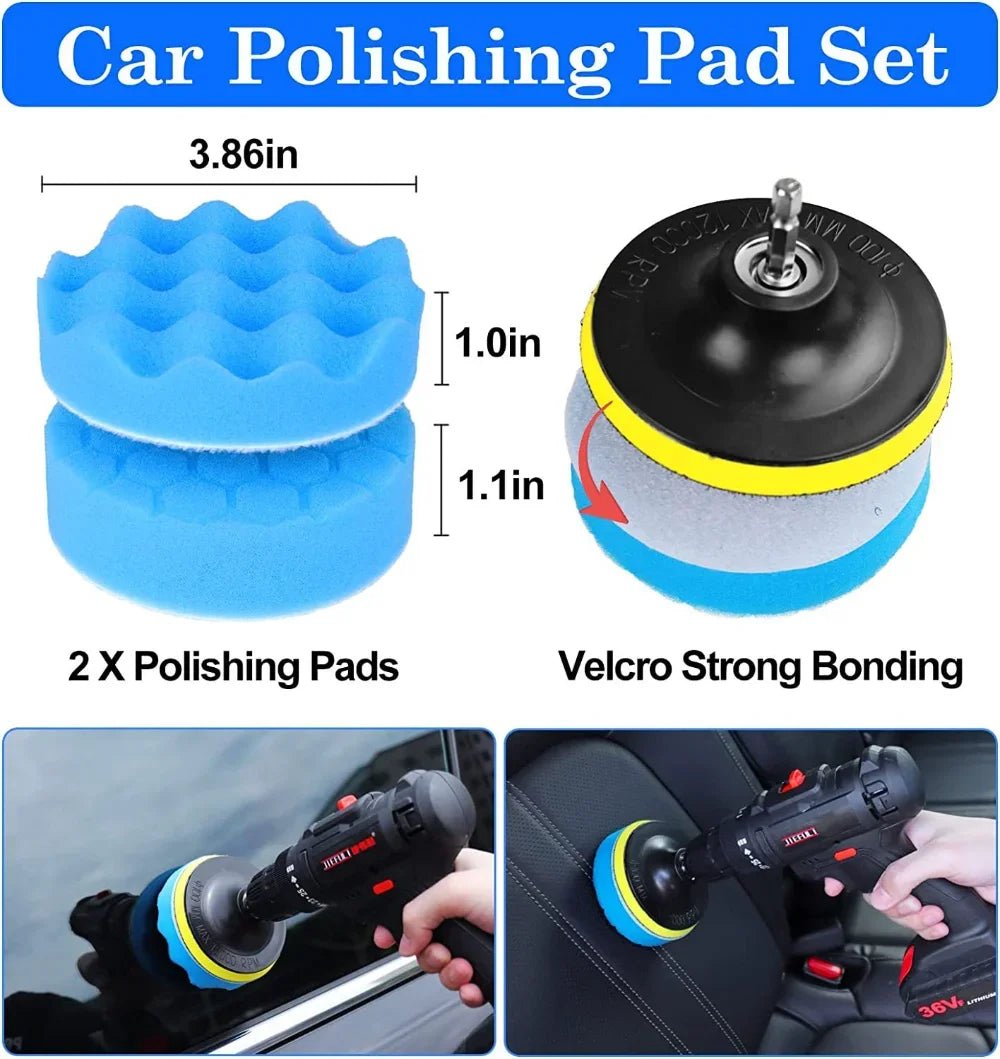 Car Wash Brush Set Detailing Brush for Air Outlet Tire Rim Drill Brush Sponges Auto Interior Exterior Dirt Dust Cleaning Tools