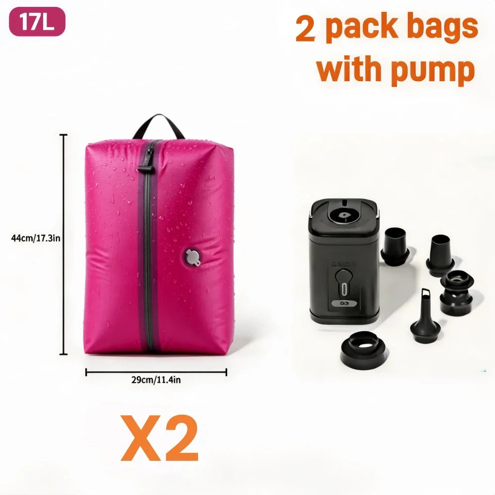 Travel Accessories Compression Bag Clothes Vacuum Storage Bags Reusable Luggage Suitcase Space Saver Clothing Packaging Bag