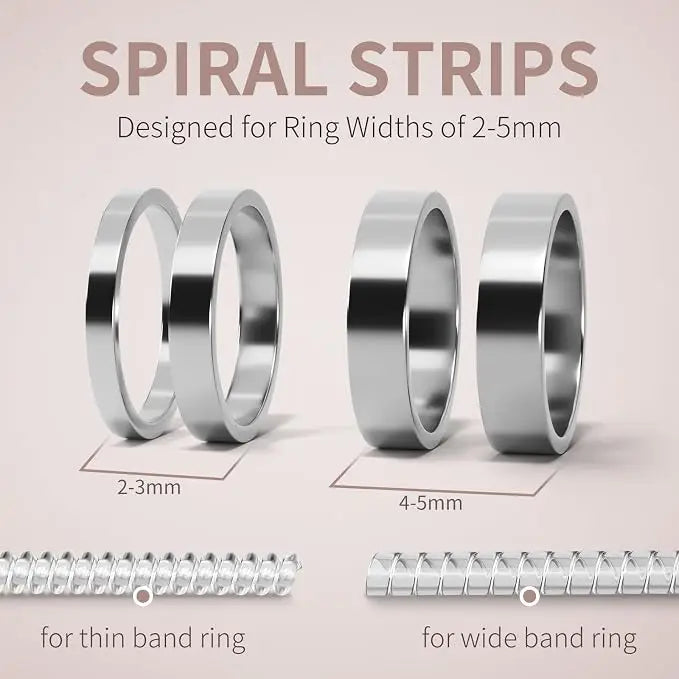Ring Sizers for Loose Rings - 12 Pack, 4 Sizes Ring Resizer, Invisible Guards Design for Women & Men, Spacers and Tighteners, Fits Bands Up to 6mm, Reduces Size by 0.5-1.5