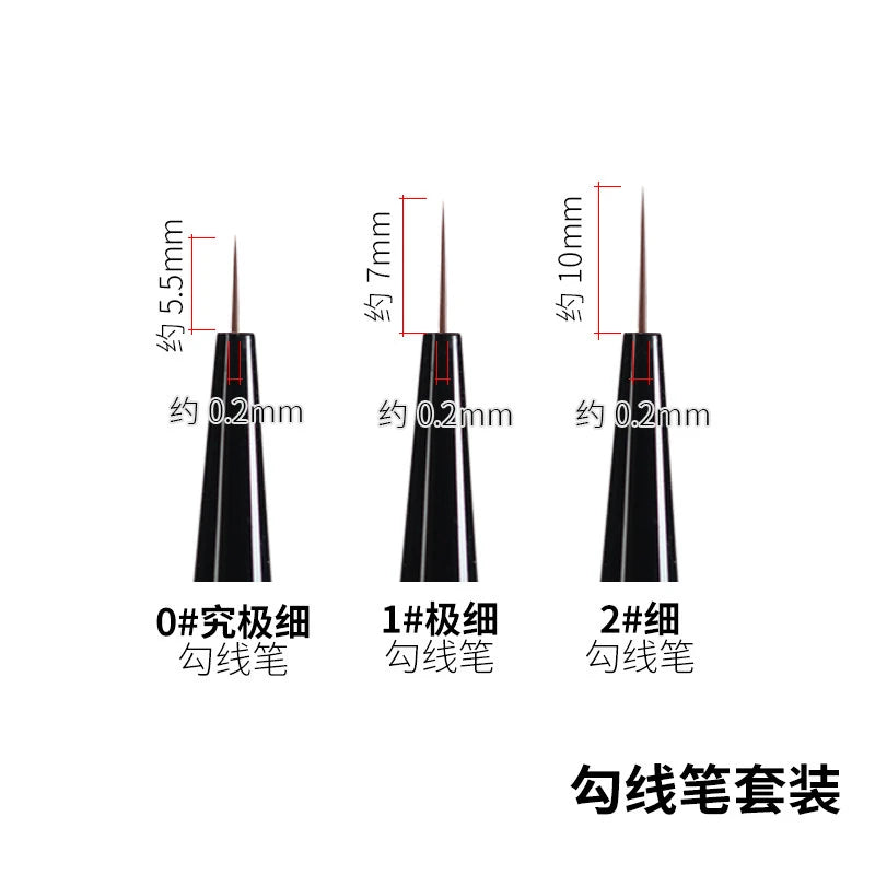 RAYSTUDIO Modeling Brushes Series Fine-point / Liner / Flat / Dry Brush Functional Tool for Model Panel Wash Building Hobby Tool