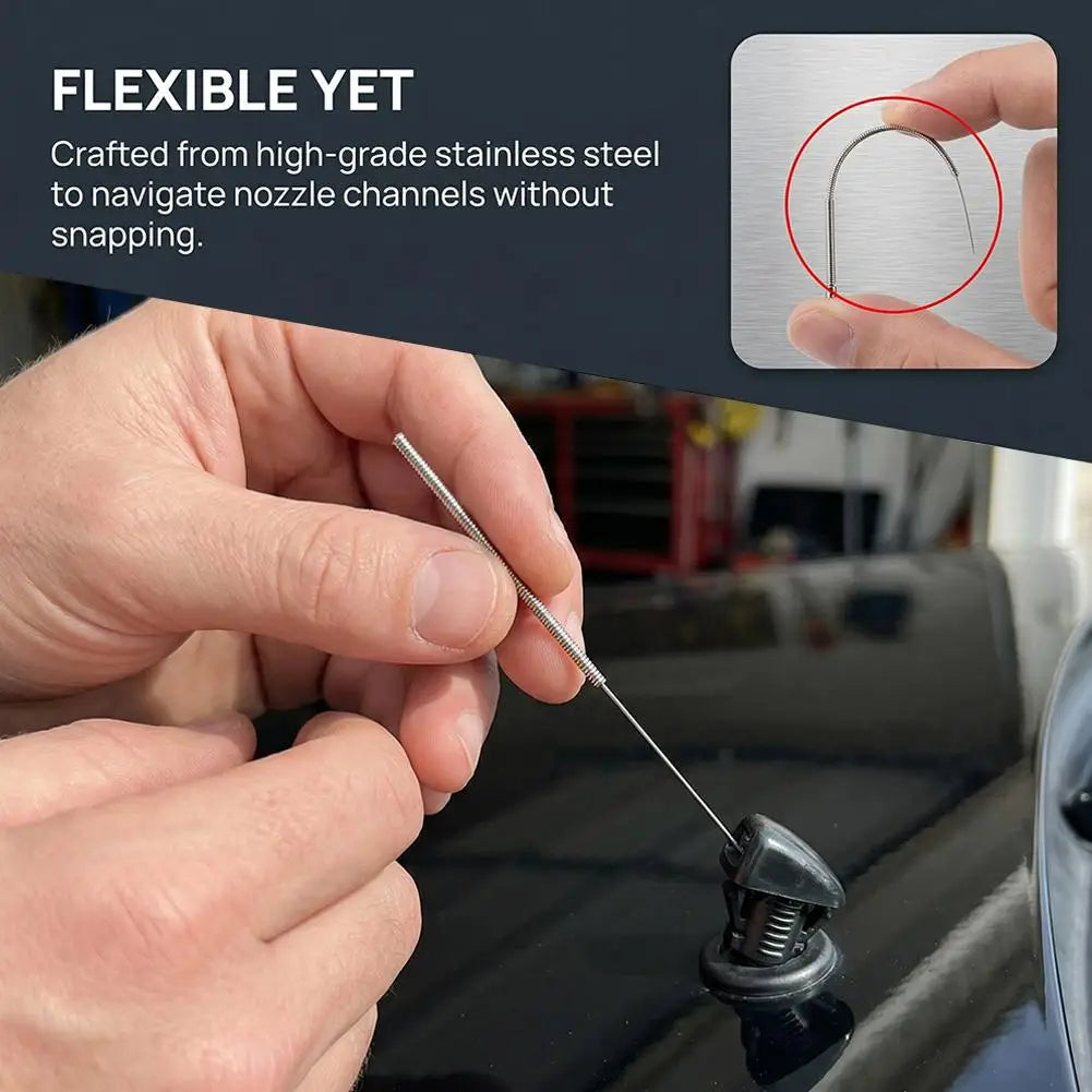 10Pcs Car Windscreen Wiper Jet Nozzle Cleaning Needles Kit Stainless Steel Washer Tool For 3D Printer Gas Stoves Shower
