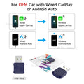 New 4-in-1 Wireless CarPlay Mini Ultra 6 Android Auto Dongle Screen Mirroring MiraCast AirPlay BT WiFi Seamless Connection OTA