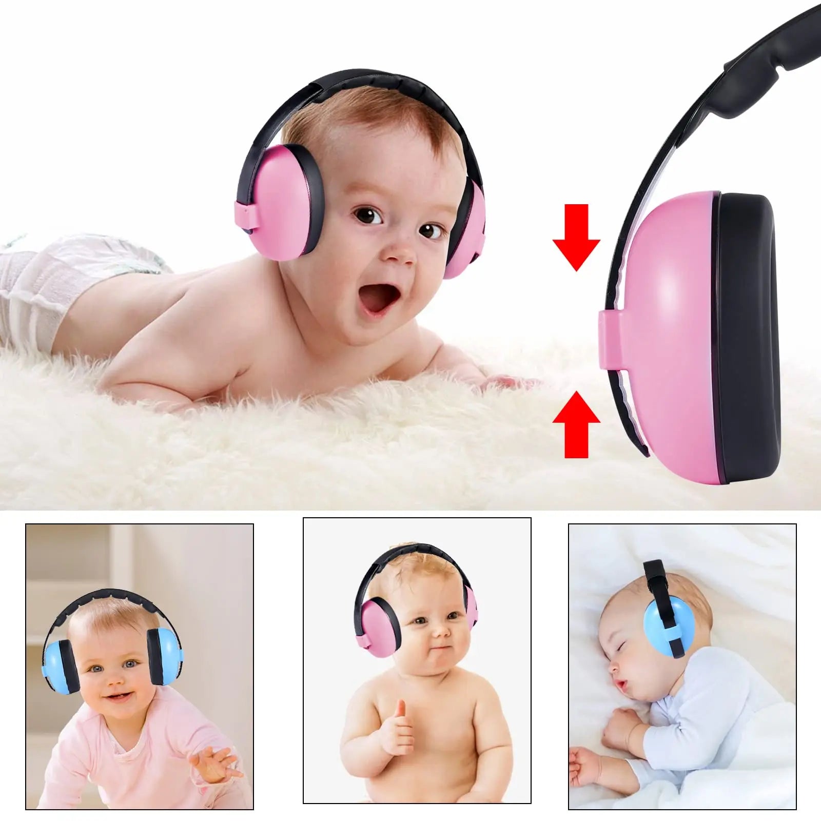 New Kids Ear Plugs Fit Travel Baby Sleeping Sound-isolating Headphones Baby Ears Protection Anti Noise Shield Earmuff