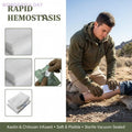 New Kaolin Gauze  Hemostatic  Emergency Trauma Z-Fold Soluble For Ifak Tactical Military First Aid Kit  Wound Dressing