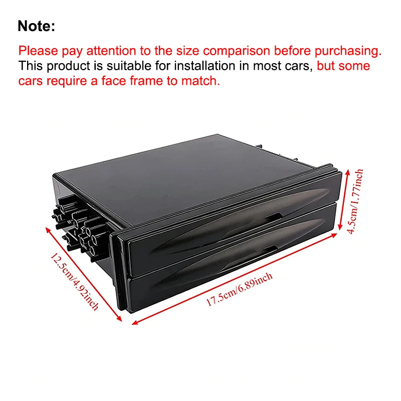 Universal Car Drinks Mounts Holders Auto Car Single 1 Din Radio Pocket Kit Drink Cup Holder Storage Box Automobiles Holder