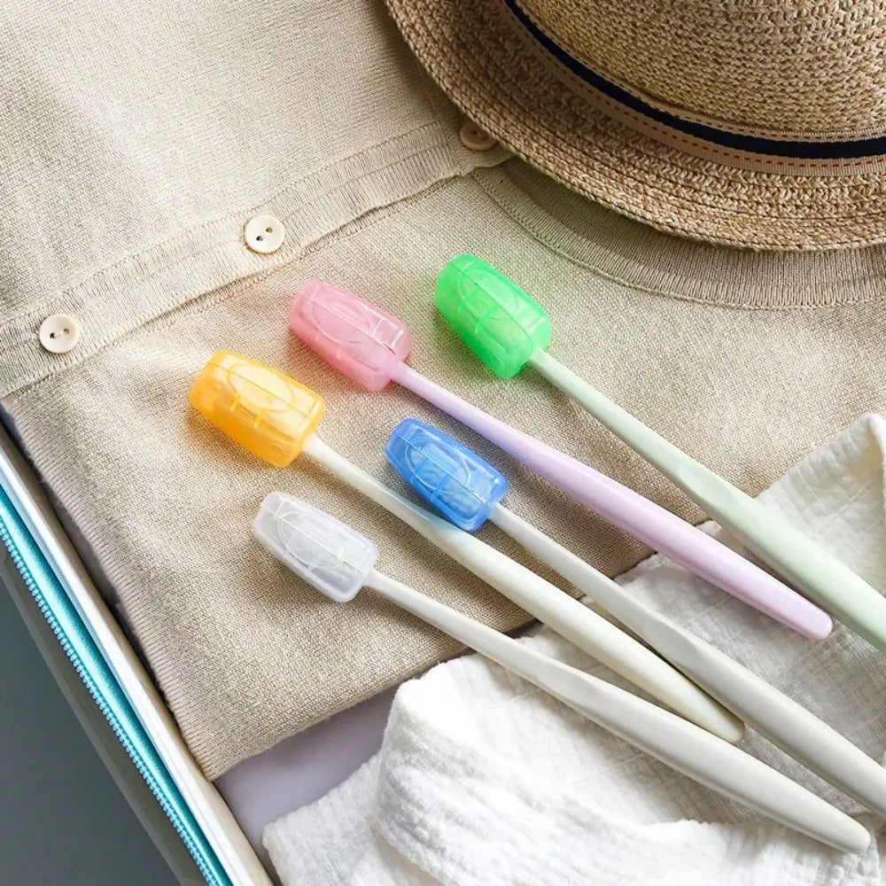 5/10pcs Plastic Toothbrush Head Cover Portable Travel Hike Camping Toothbrush Case Cap Dust Cover Bathroom Supply