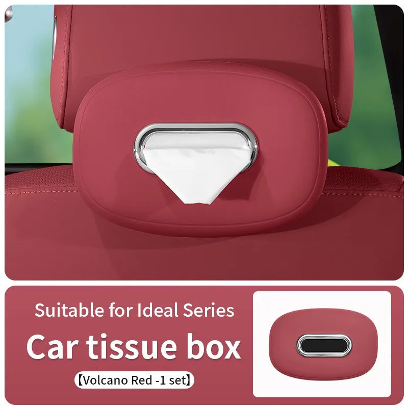 Car Silicone Tissue Box Soft Washable Car Center Console Armrest Napkin Holder Sun Visor Rear Seat Tissue Box with Fixing Strap