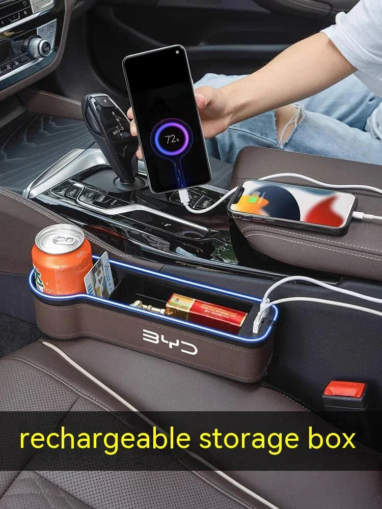 Car Sewable Chair Storage Box For BYD Atto 3  YUAN PLUS Decoration Act Seal Tang F3 E6 Yuan Song Plus EV F0 Qin Han Dolphin S6