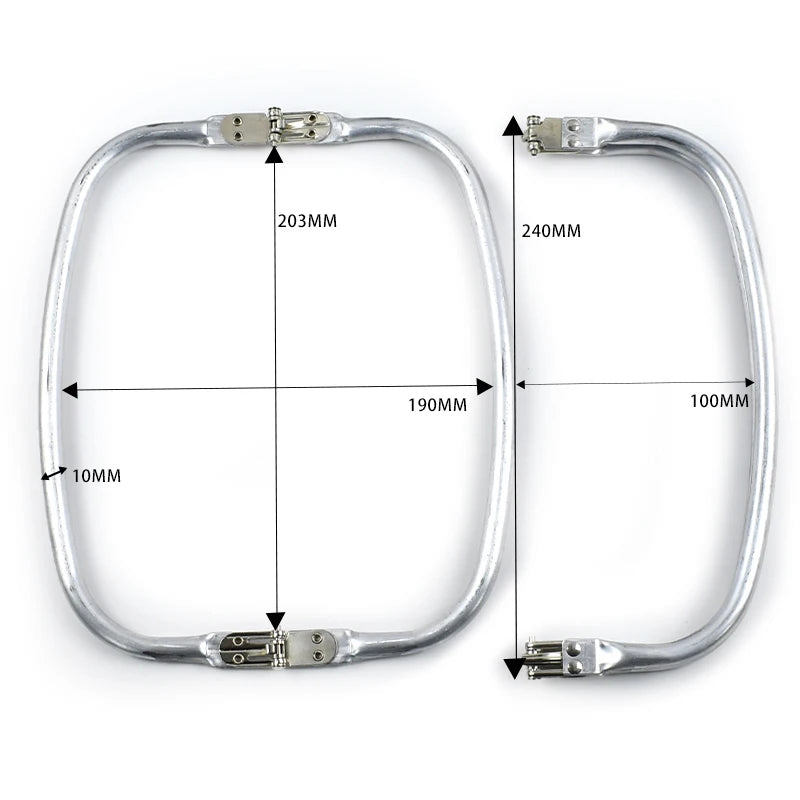 1-5Pcs Metal Kiss Clasp Purse Frame Cloud Bag Doctor Aluminium Tube Handle Buckle DIY Bags Clutch Handles Hardware Accessories