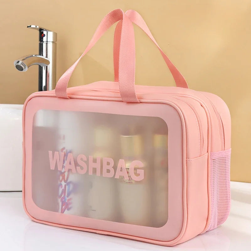 Wet-dry separation makeup bag portable toiletry bag travel essentials large capacity storage bag fitness swimming essentials