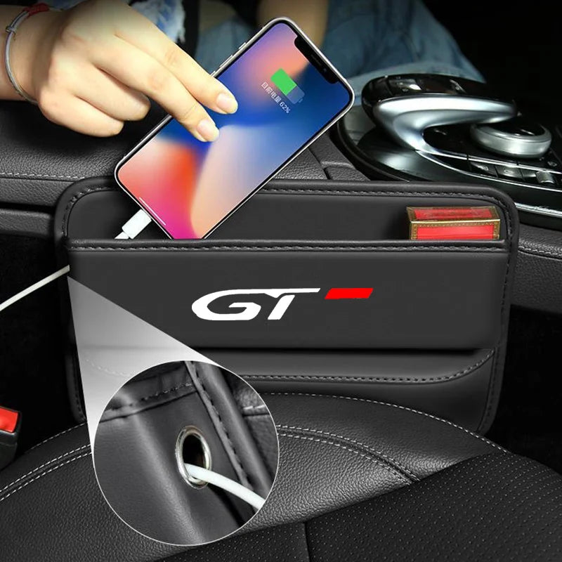 Car Front Seat Slit Catcher Side Seat Gap Filler Organizer Special Seat Crevice Storage Box for Peugeot 3008 308 208 GT LINE GTi