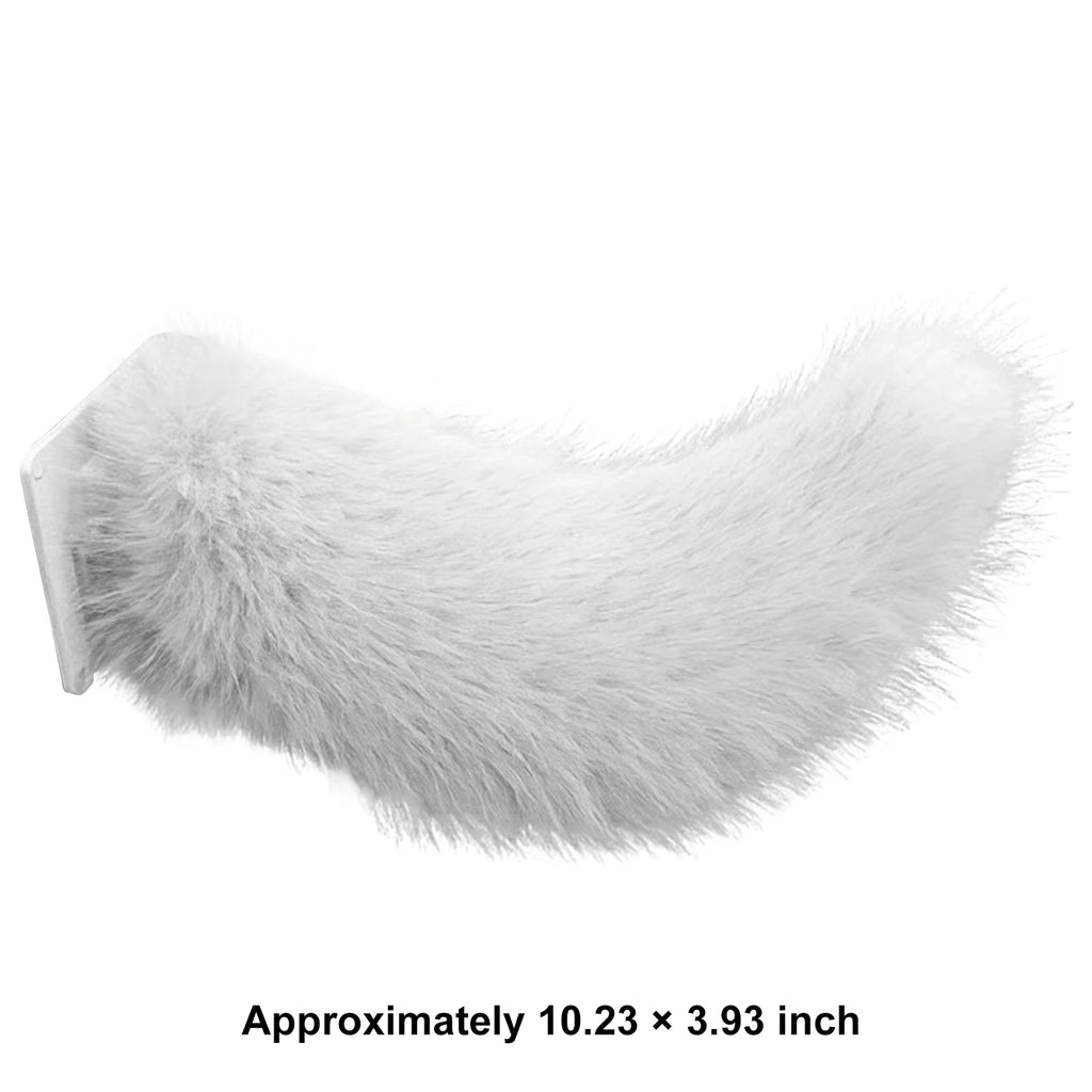 Remote Control Electric Wagging Fox Tail for Scooter Plush Faux Fur Car Rear Decoration Moving Animal Tail Accessory