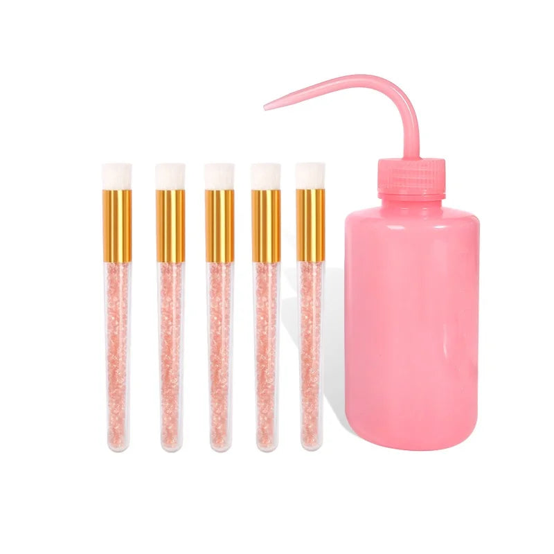 Eyelash Extension Cleaning Set Lash Shampoo Brush Lash Bottle Eyebrow Skin Care Remover Washing Kit Eyelash Extensions Supplies