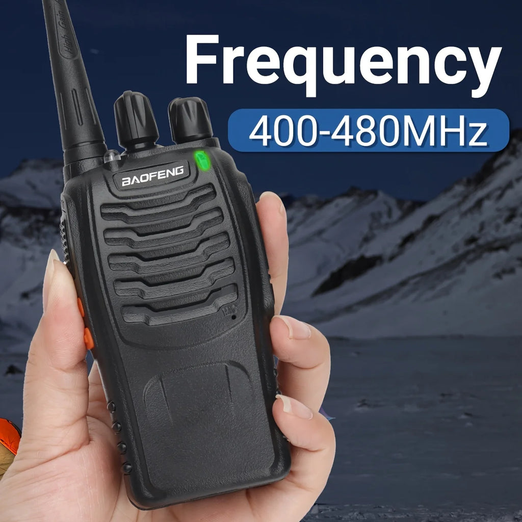 Baofeng Long Range Walkie Talkies for Adults with Earpieces, 16 Channel Rechargeable Handheld Two Way Radio Walky Talky with Flashlight VOX for Adventure Family Camping Hiking Skiing Cruise