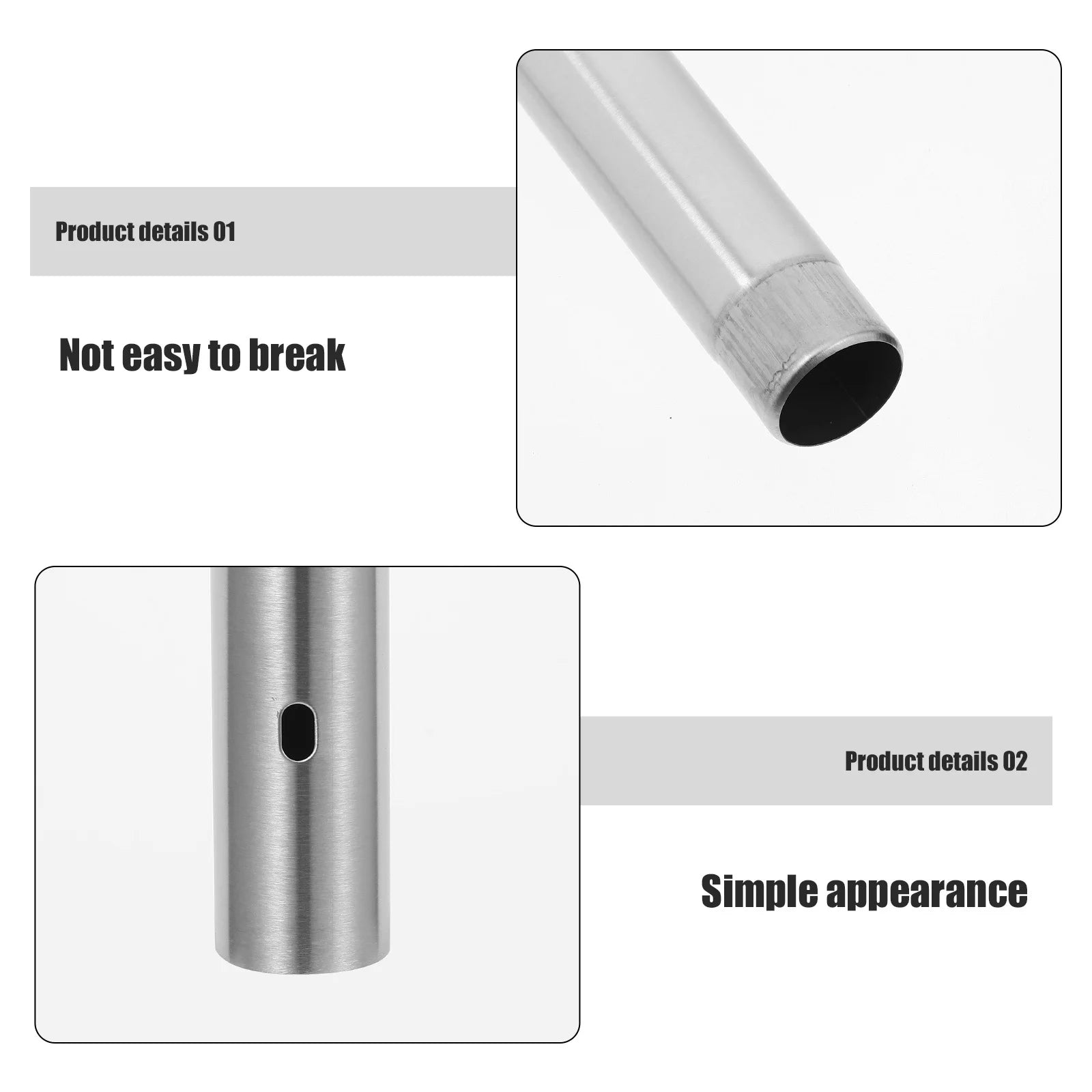 Document Storage Tube Stainless Steel Portable Certificate Holder for Birth Certificates Diplomas Office Home Use